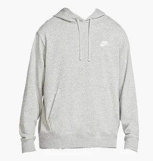 Худи мужское Nike M Nsw Club Hoodie Po Ft Grey Cz7857-063