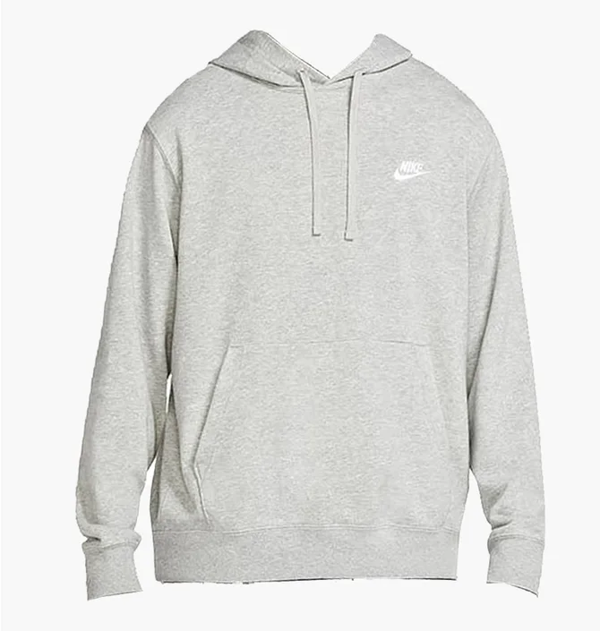 Худі чоловіче Nike M Nsw Club Hoodie Po Ft Grey CZ7857-063