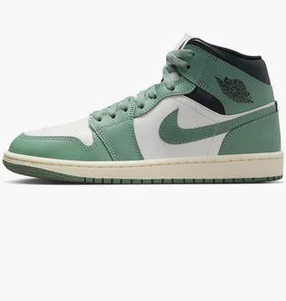 Кроссовки женские Air Jordan Air 1 Mid Green/White BQ6472-130
