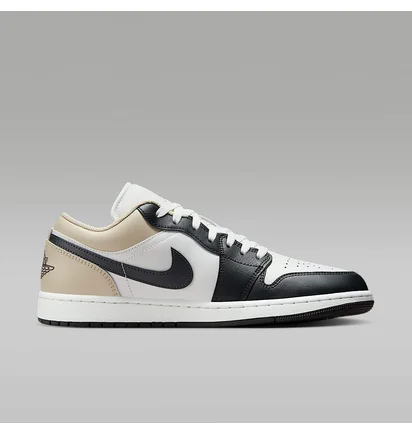 Кросівки чоловічі Air Jordan 1 Low White/Black 553558-153