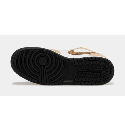 Кросівки дитячі Air Jordan 1 Low Se Brown Elephant Gs White/Brown DZ5368-201