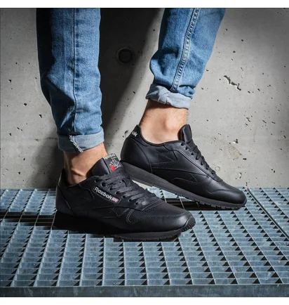 Кроссовки мужские Reebok Classic Leather Black 100008494