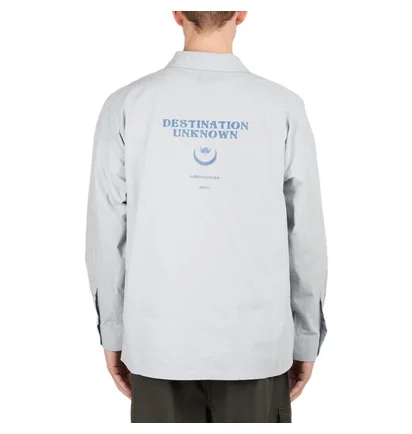 Рубашка унисекс Liberaiders Poplin Longsleeve Shirt Grey 711042201