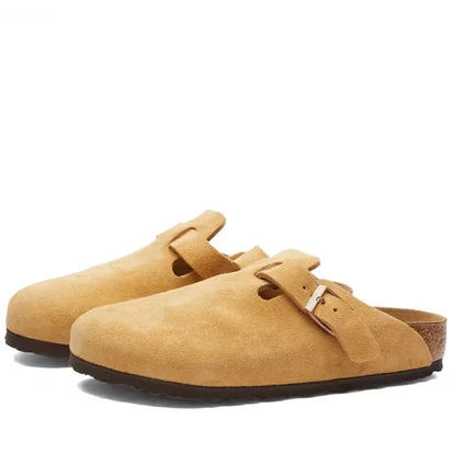 Тапочки жіночі Birkenstock Boston Beige 1026181