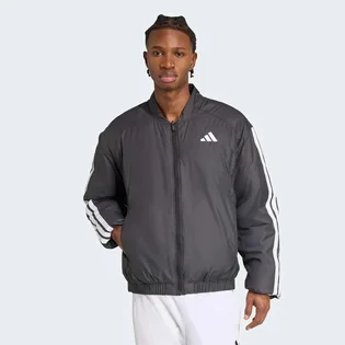 Бомбер мужской Adidas Essentials Climawarm 3-Stripes Insulated Grey JV5172
