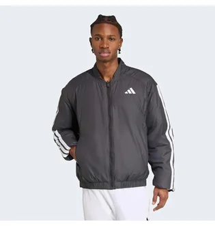 Бомбер мужской Adidas Essentials Climawarm 3-Stripes Insulated Grey JV5172