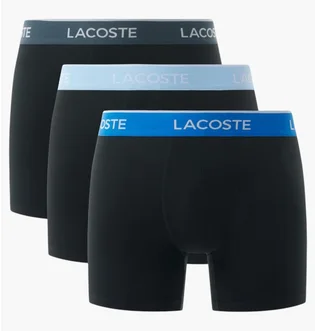Труси чоловічі Lacoste Cotton Stretch Boxer Brief (3 шт) Black 6H1282-51