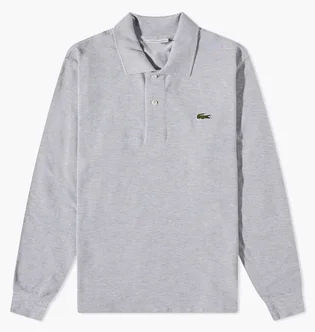 Кофта мужская Lacoste Long Sleeve Classic Pique Polo Grey L1313-CCA
