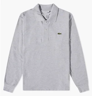 Кофта мужская Lacoste Long Sleeve Classic Pique Polo Grey L1313-CCA