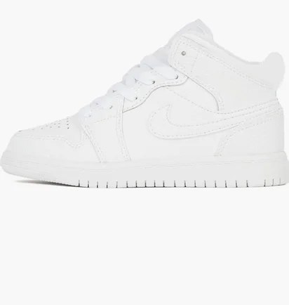 Кроссовки детские Air Jordan 1 Mid Ps White 640734-130