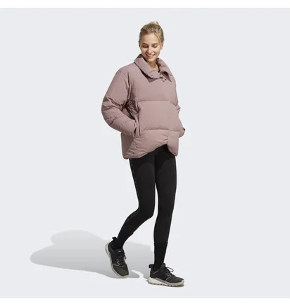 Куртка жіноча Adidas Big Baffle Down Jacket Brown Hn9936