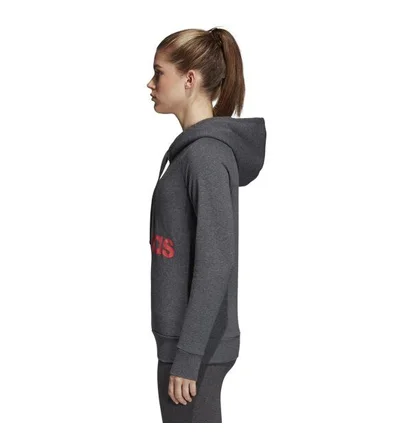 Худи женское Adidas Essentials Linear Over Head Hoodie Grey CF8805