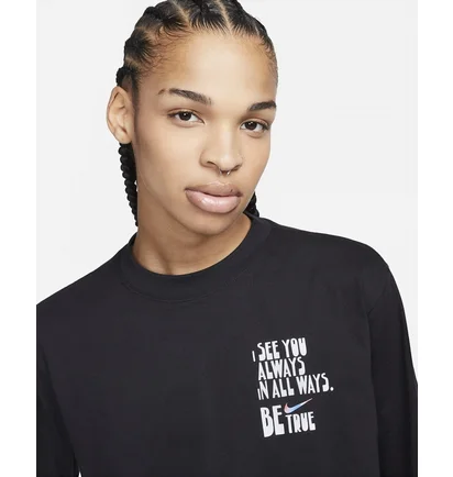 Лонгслив унисекс Nike Be True Black Dx0998-010
