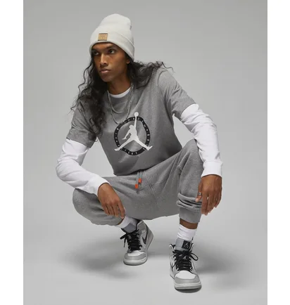 Футболка чоловіча Air Jordan Flight Mvp S T-Shirt Grey Dv8436-091