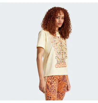 Футболка жіноча Adidas X Farm Rio Graphic T-Shirt Yellow IV9759