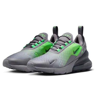 Кроссовки детские Nike Air Max 270 Big Kids Shoes Grey/Green 943345-046