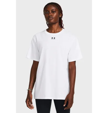 Футболка женская Under Armour Campus Oversize Ss White 1387193-100