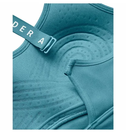 Топ женский Under Armour Infinity Mid Covered Sports Bra Light Blue 1363353-433