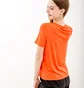 Футболка женская AUSTRALIAN Logo Flowers Tee Jersey V Orange LSDTS0027-119