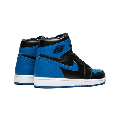 Кросівки чоловічі Air Jordan 1 Retro High Og Black/Blue 555088-007
