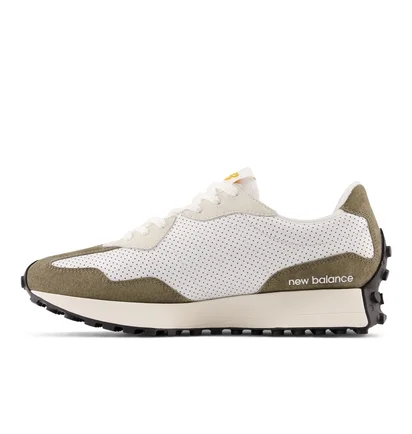 Кроссовки мужские New Balance 327 White/Olive Ms327Po