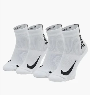 Носки унисекс Nike U Nk Mltplier Ankle (2 пары) White SX7556-100
