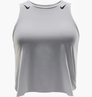 Топ женский Nike Aeroswift Dri-Fit-Adv-Lauf-Tanktop Im Crop-Design Grey FN2713-100