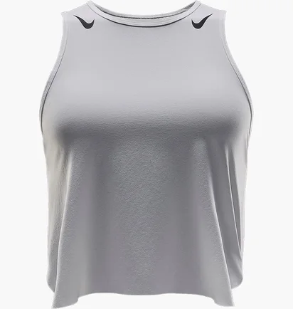Топ женский Nike Aeroswift Dri-Fit-Adv-Lauf-Tanktop Im Crop-Design Grey FN2713-100