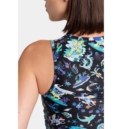 Топ жіночий Arena Fun Planet Bra Top Blue 007533-550