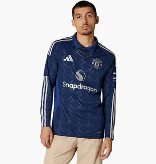 Кофта мужская Adidas Manchester United 24/25 Long Sleeve Away Jersey Blue IT1984