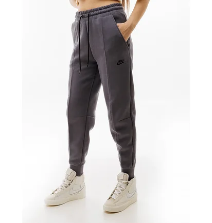 Штаны женские Nike W Tch Flc Mr Jggr Grey FB8330-003