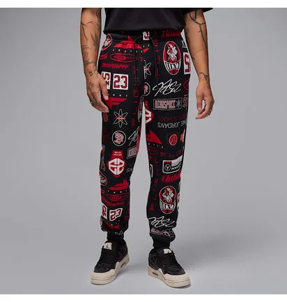 Спортивный костюм мужской Air Jordan Essentials Printed Fleece Black HM7254-010__HM7257-010