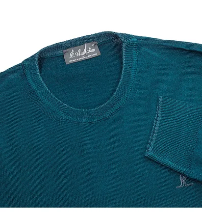 Свитшот унисекс AUSTRALIAN Sweater Merinos Crewneck Turquoise LSUMA0010-320