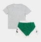 Спортивный костюм детский Air Jordan Stacked Play Short Grey/Green 85D768-E1P