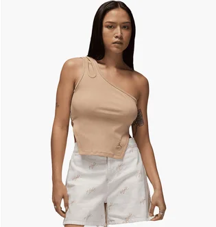 Майка женская Air Jordan Asymmetrical Rib Tank Beige FN5798-244