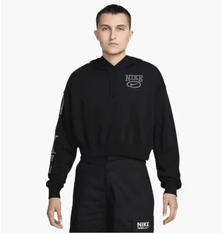 Худи унисекс Nike Sportswear Club Fleece Oversized Graphic Crop Black HJ0925-010