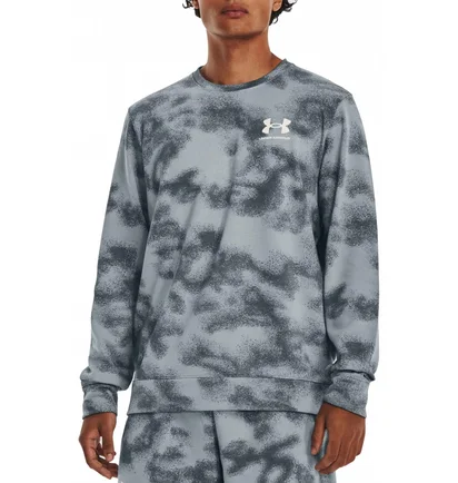 Свитшот мужской Under Armour Sweatshirt Ua Rival Terry Nov Crew Grey 1377186-465