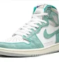 Кроссовки мужские Air Jordan 1 Retro High Og White/Turquoise 555088-311