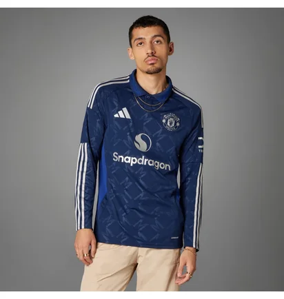 Кофта чоловіча Adidas Manchester United 24/25 Long Sleeve Away Jersey Blue IT1984