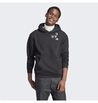 Худи мужское Adidas Scribble Fleece Black HY1287