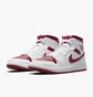 Кроссовки женские Nike Air Jordan 1 Mid Reverse Chicago Red W White Bq6472-161
