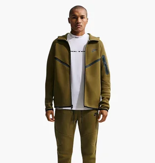 Толстовка мужская Nike Tech Fleece Fz Wr Olive HV0949-368
