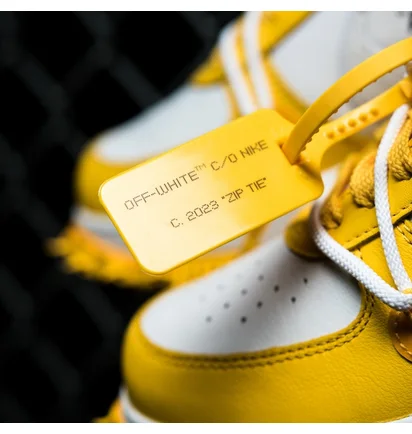 Кроссовки мужские Nike X Off-White™ Air Force 1 Mid Sp Lthr Yellow/White DR0500-101