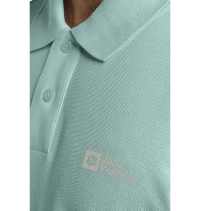 Поло чоловіче JACK WOLFSKIN Essential Turquoise 1809301_E0180
