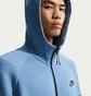 Толстовка чоловіча Nike Tech Fleece Fz Wr Blue/Grey HV0949-486