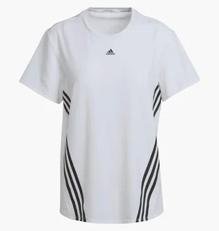 Футболка женская Adidas Train Icons 3-Stripes White HI1275