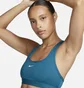 Топ женский Nike Swoosh Light Support Blue DX6817-381