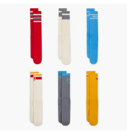 Носки Nike Everyday Plus Cushioned Crew Multi (6 пар) DX7670-910