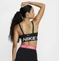 Топ женский Nike W Np Indy Plunge Bra Bold Black HF7324-010