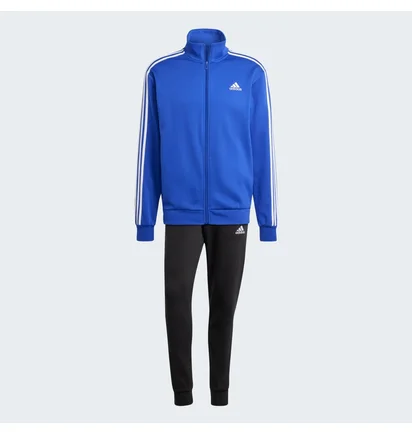 Спортивный костюм мужской Adidas Basic 3-Stripes Fleece Blue/Black IY6665